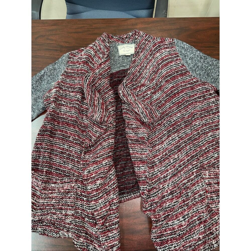 Lucky Brand Open Front Sweater Cardigan Size Large - Picture 2 of 6